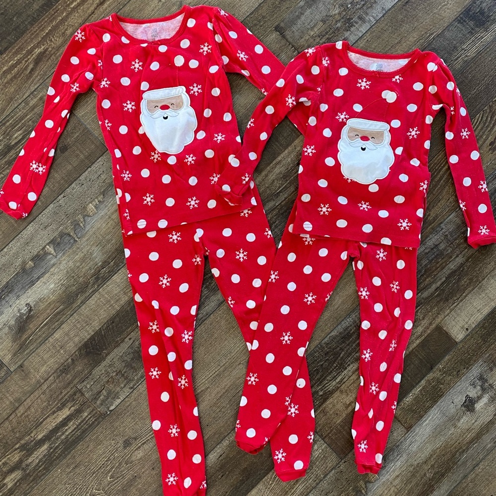 Christmas Santa Pajamas Matching Set